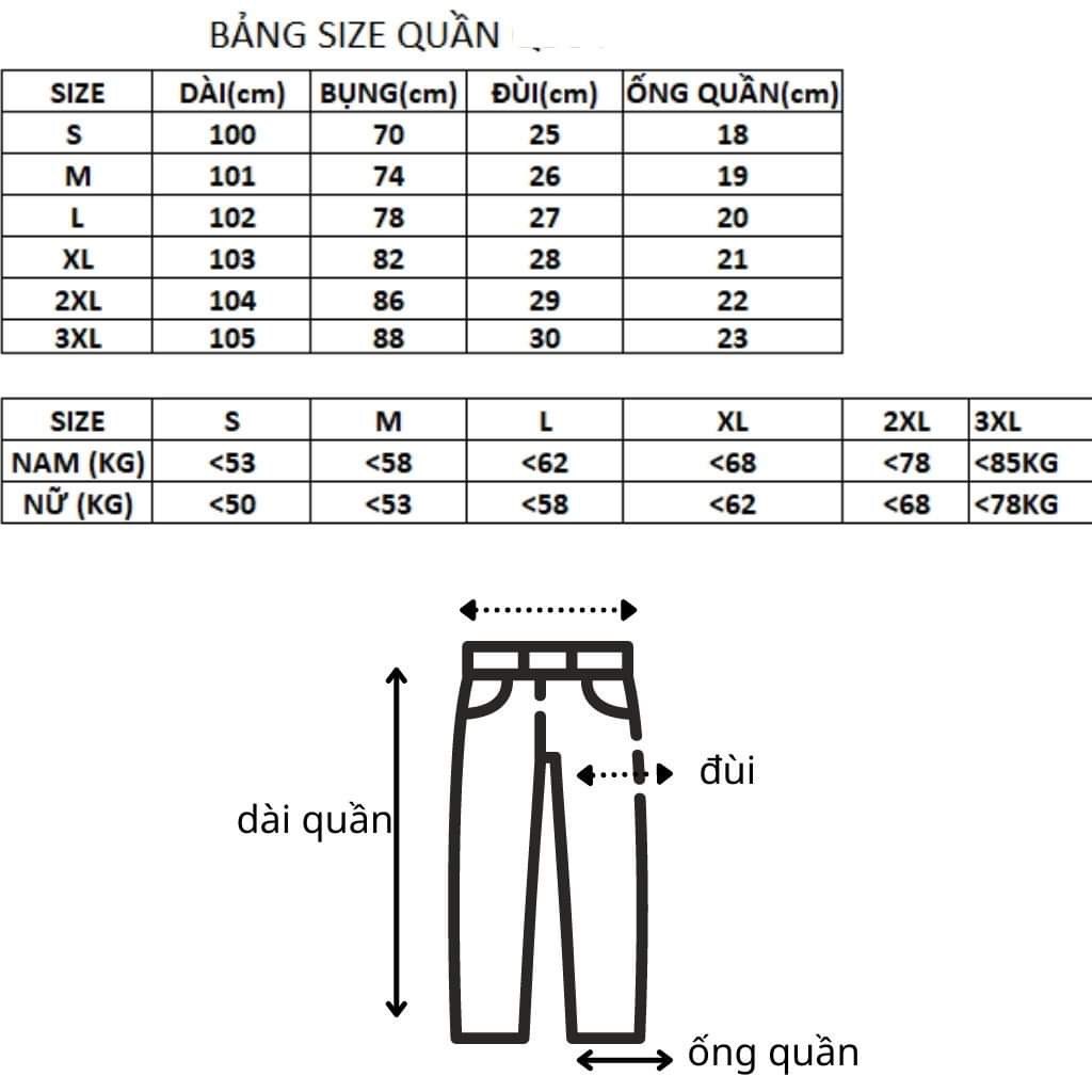 size quần steventi